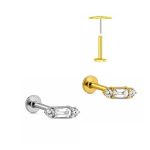 Piercing Labret Titânho Push Pin/T364