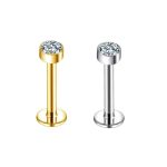 Piercing Labret Titânio Ponto Luz \T355