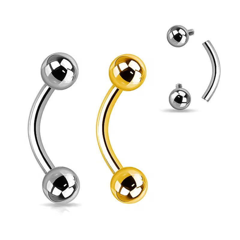 WhatsApp Image 2026-06-23 at 15.10.26 (1) Piercing Titânio Barbell Curvo Rosca Interna/T793 - Imagem 1
