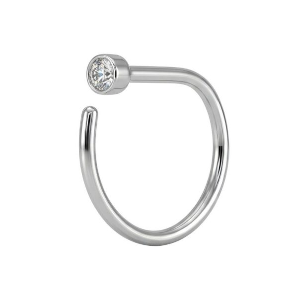 Piercings D-Ring Titânio com Zircônia/T177 - Imagem 2