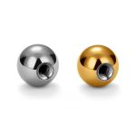 Bolinha Titânio Lisa para Piercings ROSCA EXTERNA/T922