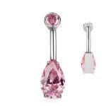 Piercing Umbigo Titânio Formato Gota Zircônia/T324 - Imagem 11
