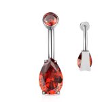 Piercing Umbigo Titânio Formato Gota Zircônia/T324 - Imagem 5