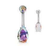 Piercing Umbigo Titânio Formato Gota Zircônia/T324 - Imagem 6