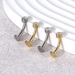 Piercing Banana Floating Titânio Zircônia/T813 - Imagem 2