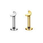 Piercing Labret Titânio Lua Lisa /T076