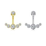 Piercing Umbigo Titânio com Zircônia /T154