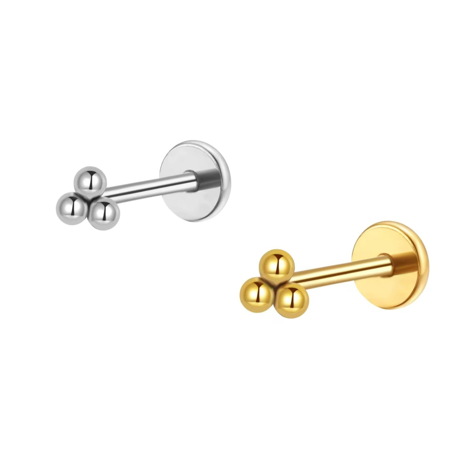WhatsApp Image 2026-07-10 at 14.26.56 Piercing Labret Titânio 3 Bolinhas /T066 - Imagem 1