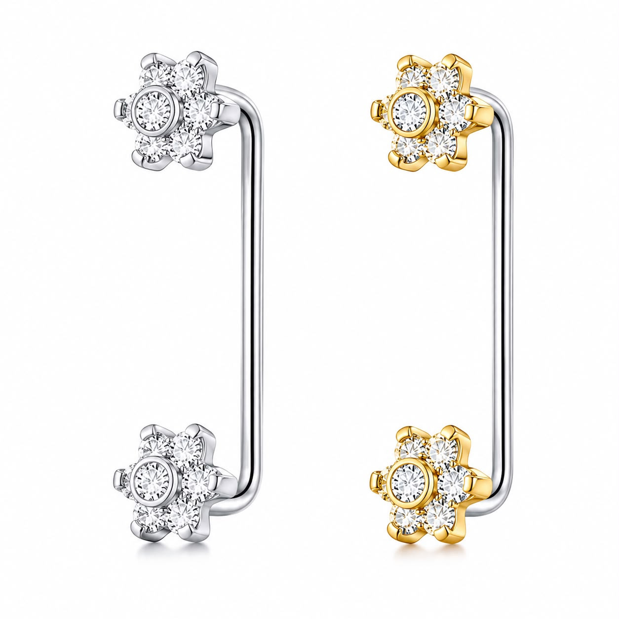 WhatsApp Image 2026-07-10 at 15.35.37 Piercing Surface Titânio Zircônia Flor/T731 - Imagem 1