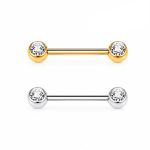 Piercing Mamilo Titânio Zircônia Rosca Externa /T138