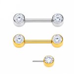 Piercing Mamilo Titânio Push Pin/T833
