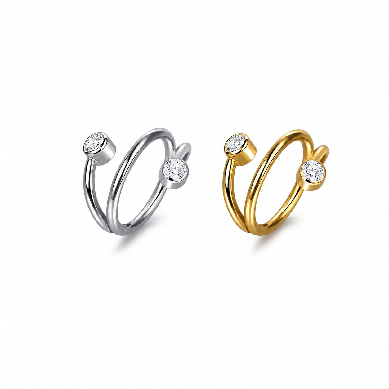 WhatsApp Image 2026-07-20 at 10.58.28 (1) Piercing Argola Titânio Clicker Duplo Efeito/T212 - Imagem 1