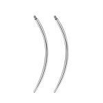 Tapper Curvo Aço Cirúgico para Piercing Rosca Interna/A698