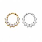 Piercing Argola Titânio Zircônia Cravejada/T701