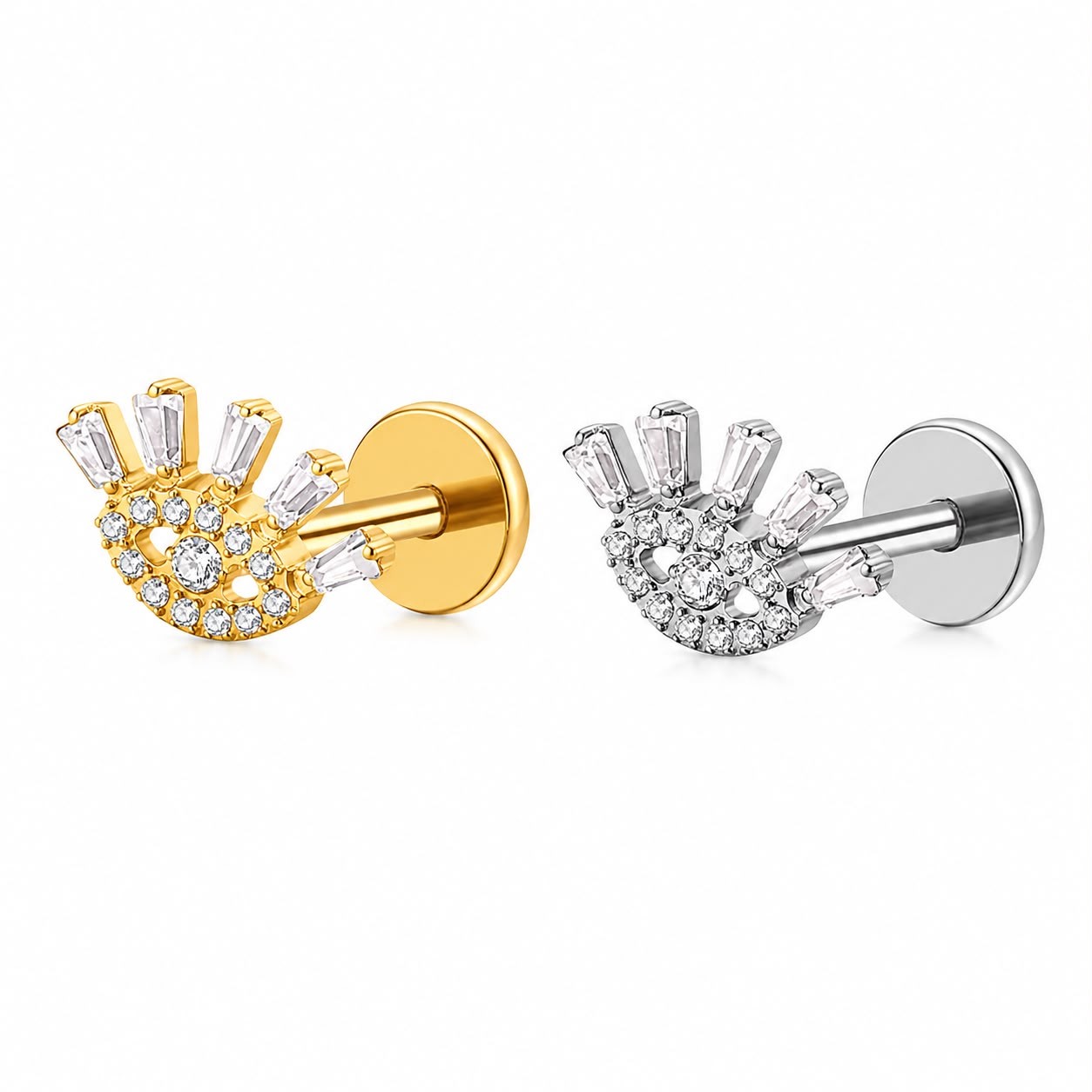WhatsApp Image 2026-07-30 at 10.16.35 Piercing Labret Titanio Zircônia/T418 - Imagem 1
