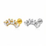 Piercing Labret Titânio com Zircônias /T401