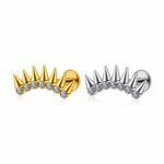 Piercing Labret Titânio Cluster Spike com Zircônia/T071