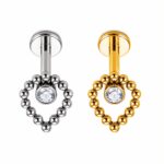 Piercing Labret Titânio Topo Gotas Esferas /T175