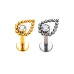 Piercing Labret Titânio Topo Gotas Esferas /T175 - Imagem 3