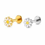 Piercing Labret Titânio Margarida/T959