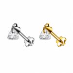 Piercing Labret com Pingente Triângulo/T943