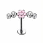 Piercing labret Titânio Cluter Flor /T209 - Imagem 9