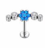 Piercing labret Titânio Cluter Flor /T209 - Imagem 3