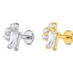 Piercing Labret Titânio Mini com Zircônia/T960