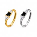 Piercing Argola Click Titânio com Zircônia/T976