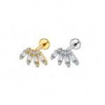 Piercing Labret Titânio com Zircônia/T978