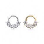 Piercing Argola Titânio Com Zircônia/T975